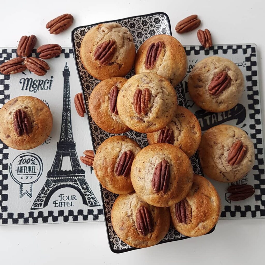 Muffins noix de pécan et sirop d&rsquo;érable