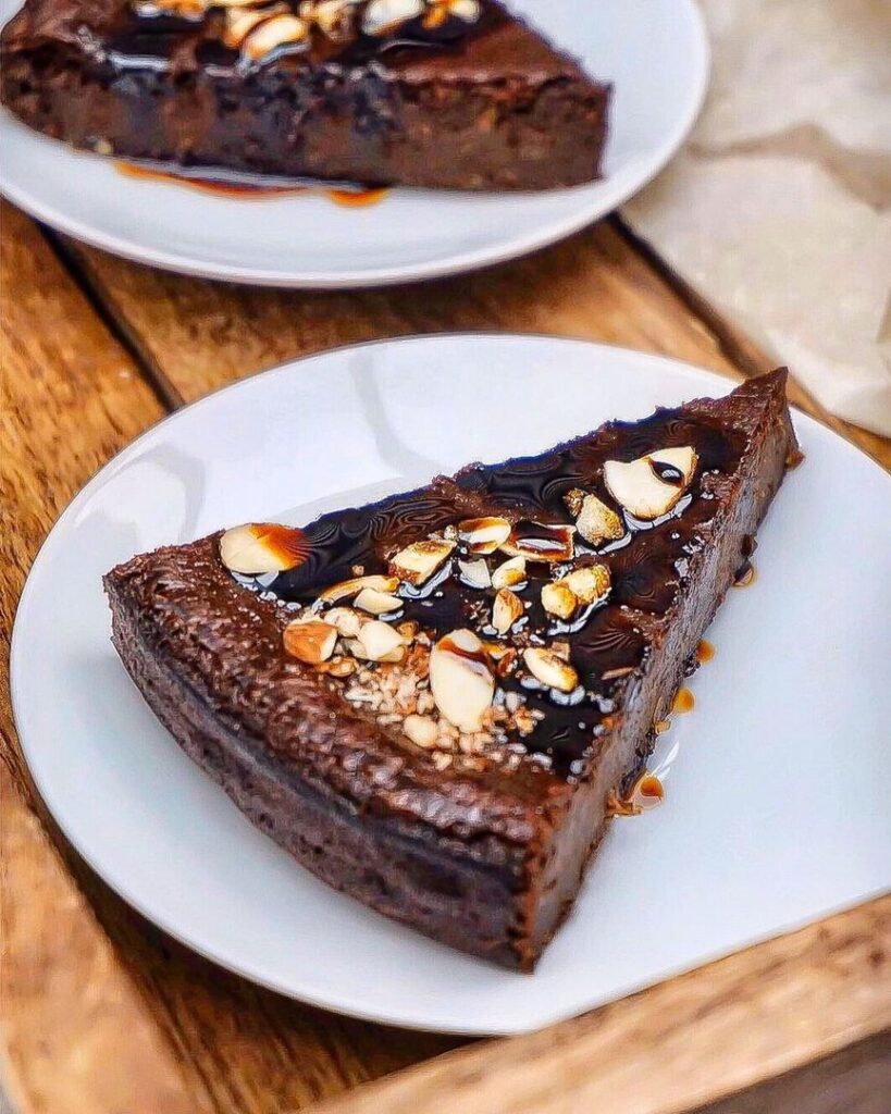 Gâteau au chocolat, amande et courgette