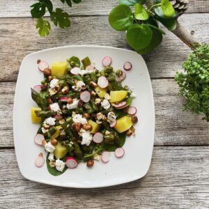 Salade de printemps aux asperges