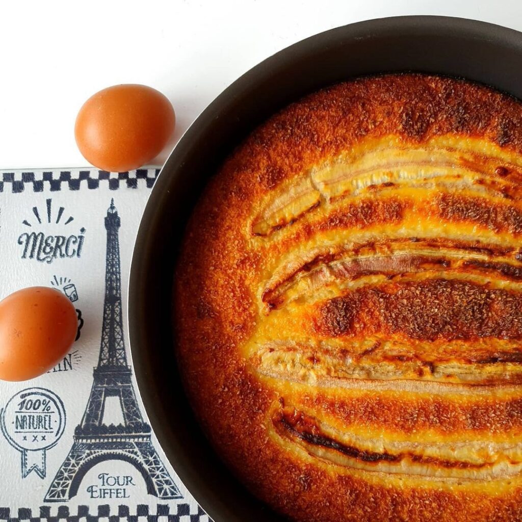 Gâteau banane noix de coco