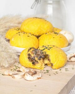 Brioche patate douce champignons