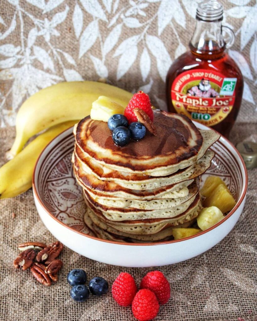Pancakes moelleux express à la banane