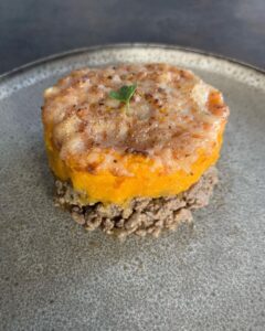 Hachis parmentier de boeuf haché et purée carottes-pommes de terre
