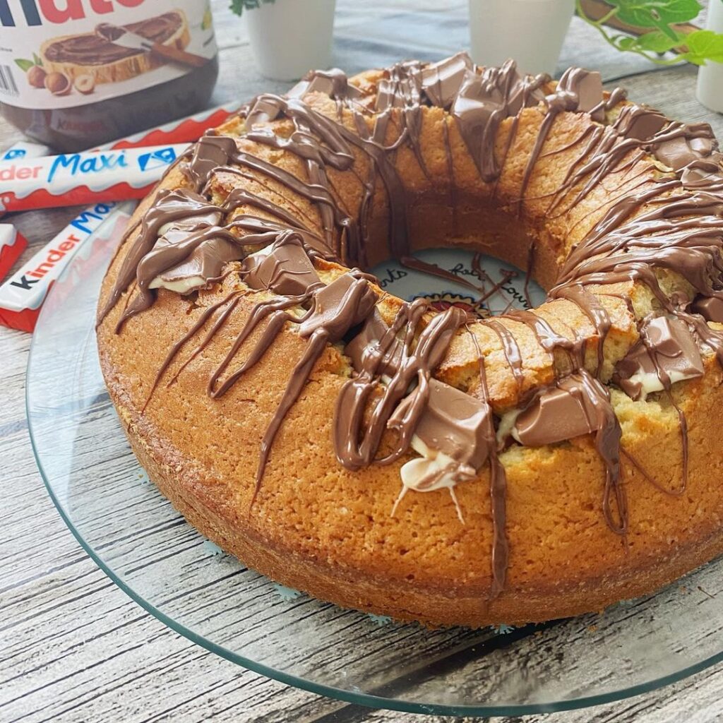 Gâteaux aux blancs d’œufs aux kinder maxi et nutella