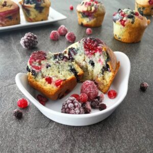 Muffins aux fruits rouges