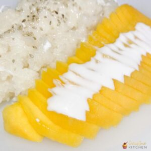 Riz gluant mangue coco