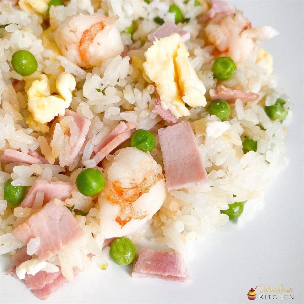Riz cantonais aux crevettes