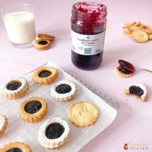 Tartelettes sablés à la confiture de cassis