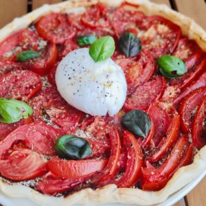 Tarte tomates burrata