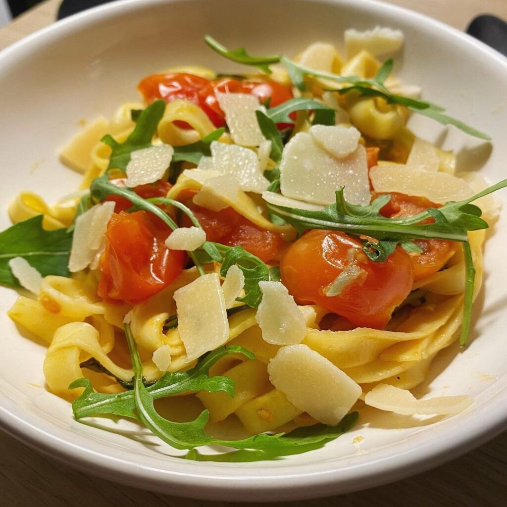 Tagliatelles aux tomates cerises