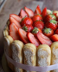 Charlotte aux fraises tradi