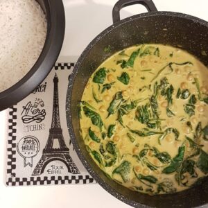 Curry epinards & pois chiches