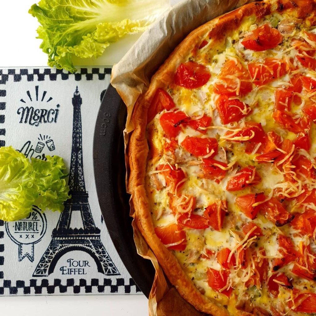 Tarte tomates thon courgettes
