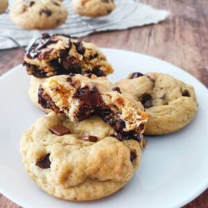 Cookies au beurre végétal et au cœur coulant !