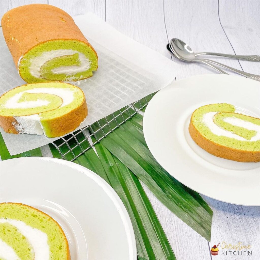 Gâteau roulé au pandan