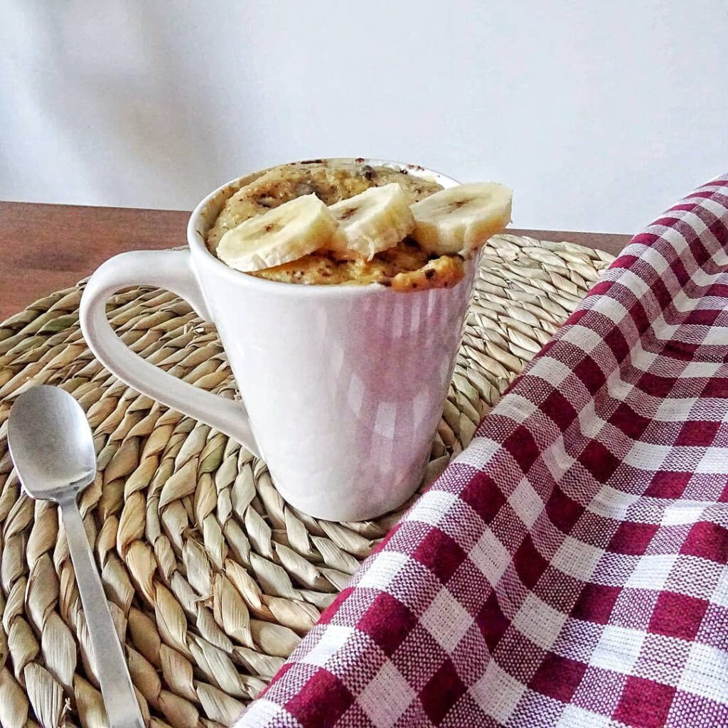 Mug cake banane chocolat façon bananabread