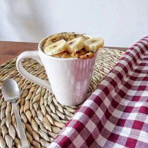 Mug cake banane chocolat façon bananabread