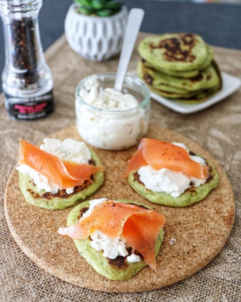 Blinis de brocolis et pommes de terre