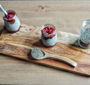 Pudding de chia aux fruits rouges