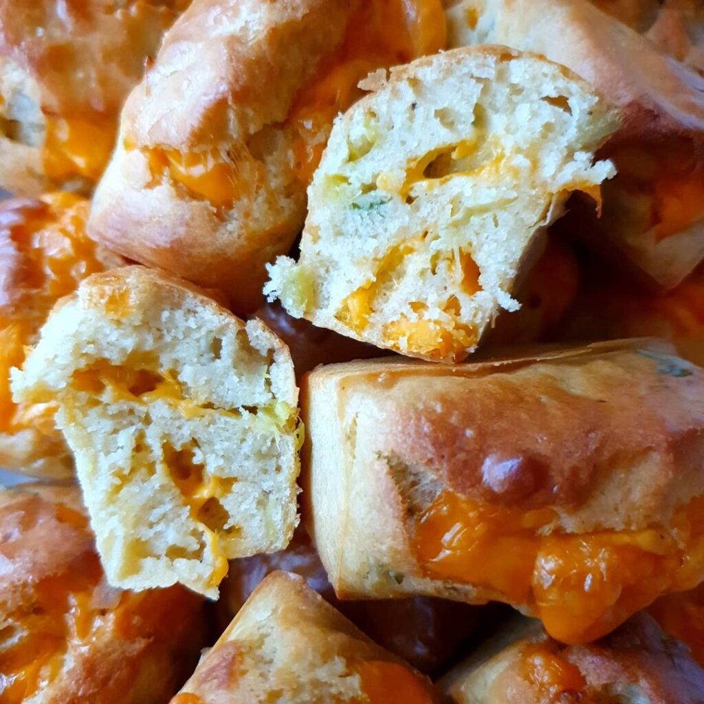Muffins poireaux mimolette