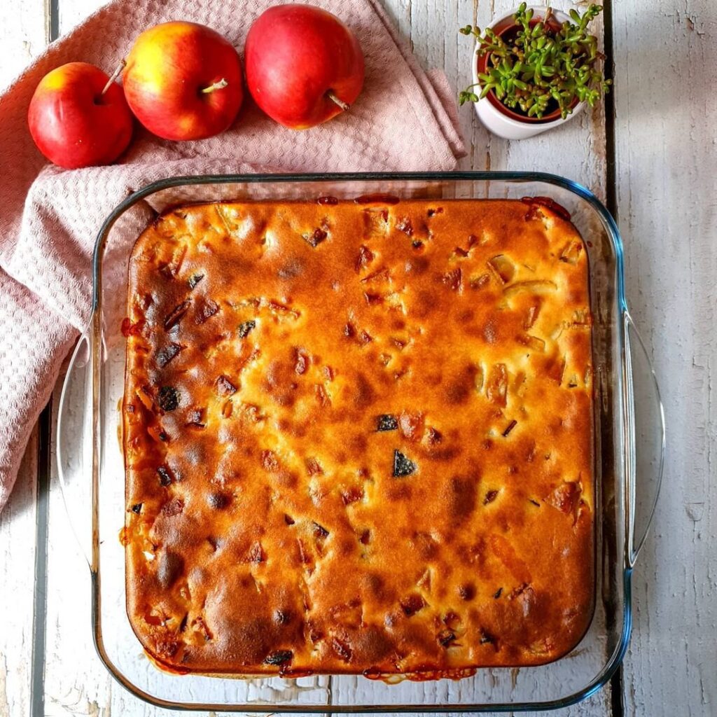 Clafoutis pommes mirabelles et quetsches