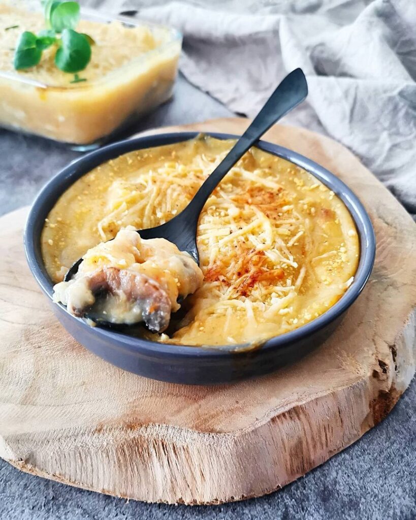 Hachis de chou blanc aux champignons et céleris