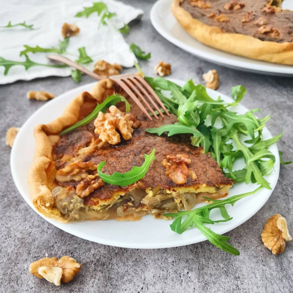Tarte aux endives et noix