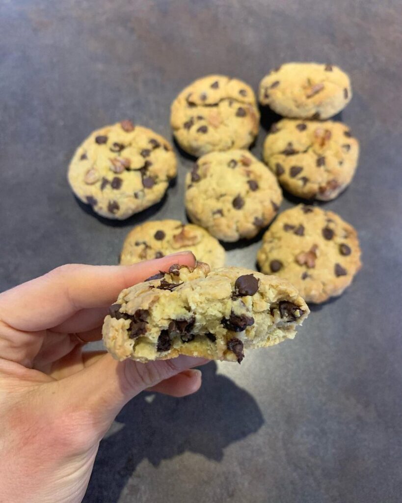Cookies allégés aux noix et pepites de chocolat