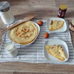 Crêpes vanille et rhum