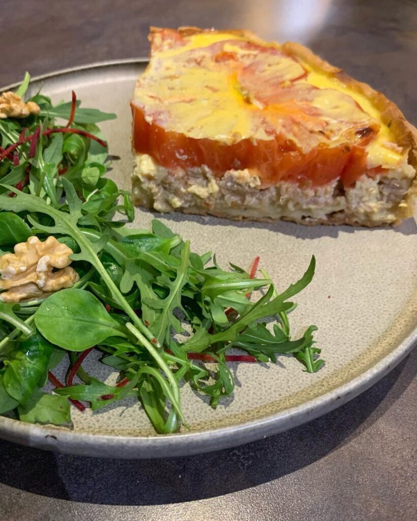 Quiche allégée au thon et aux tomates