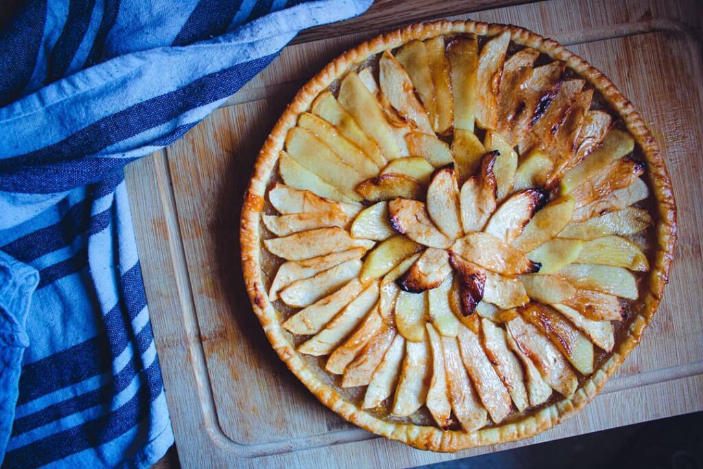 Tarte aux pommes nappage abricot