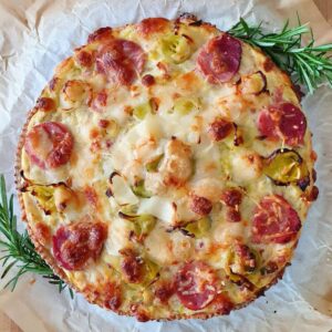 Tarte aux poireaux version light : béchamel sans beurre et pâte brisée au fromage blanc