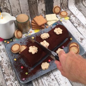 Bûche biscuits Nutella