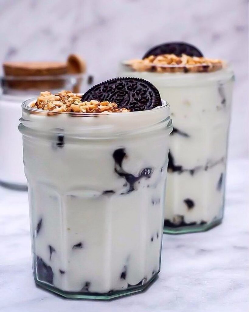 Verrines de tiramisu Oreo et noisettes
