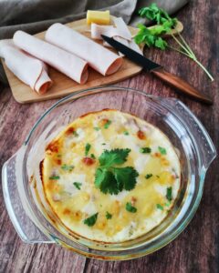 Gratin de chou blanc aux lardons et béchamel