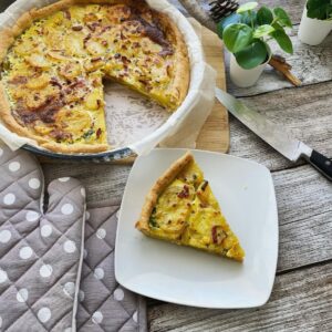 Tarte paysanne pommes de terre et lardons