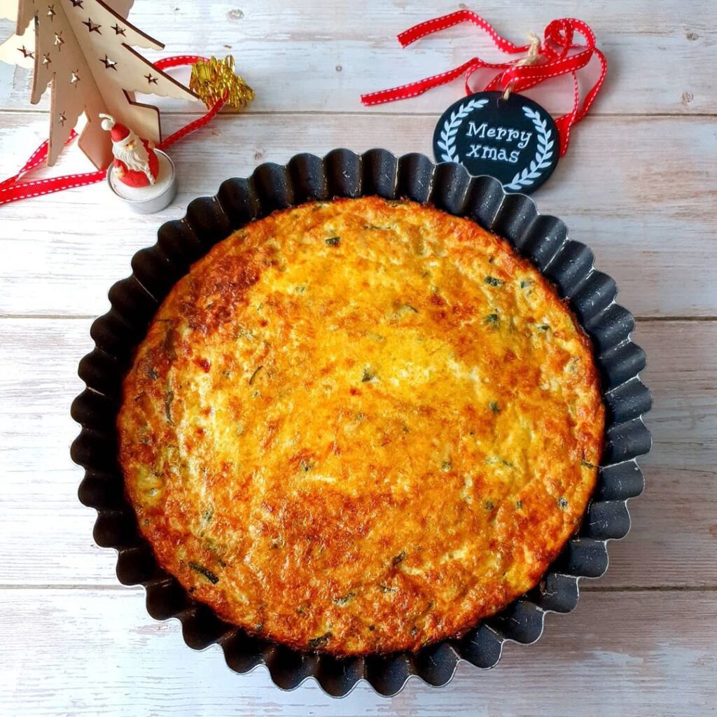 Quiche sans pâte thon courgettes