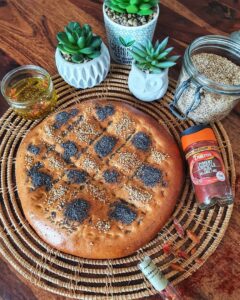 Focaccia au piment chipotle fumé