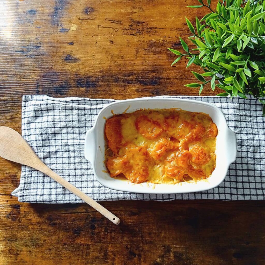 Gratin de patate douce et comté