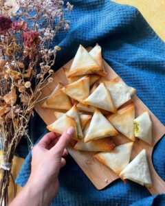 Samoussas aux légumes et au fromage frais