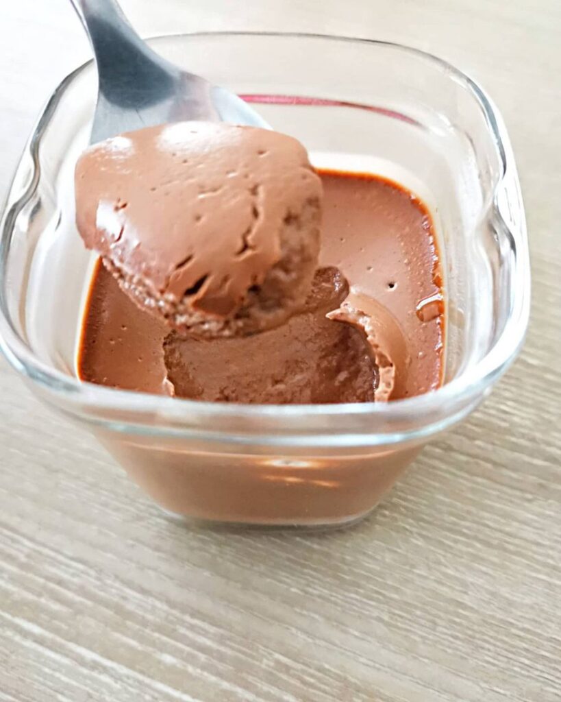 Crèmes chocolatées au lait de soja
