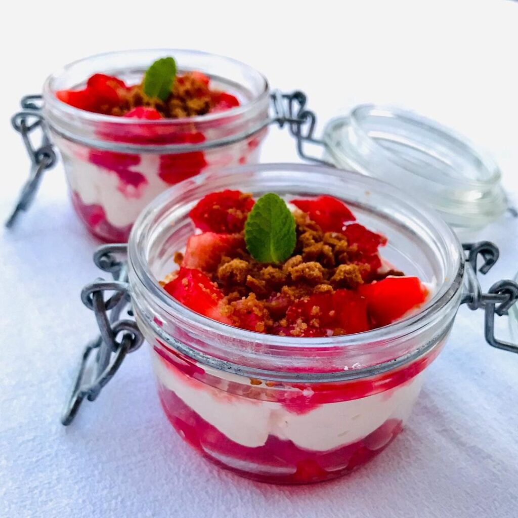 Verrines fraises / mascarpone