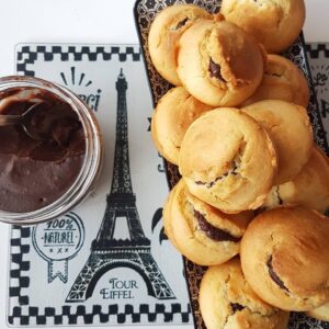 Muffins à la pâte à tartiner
