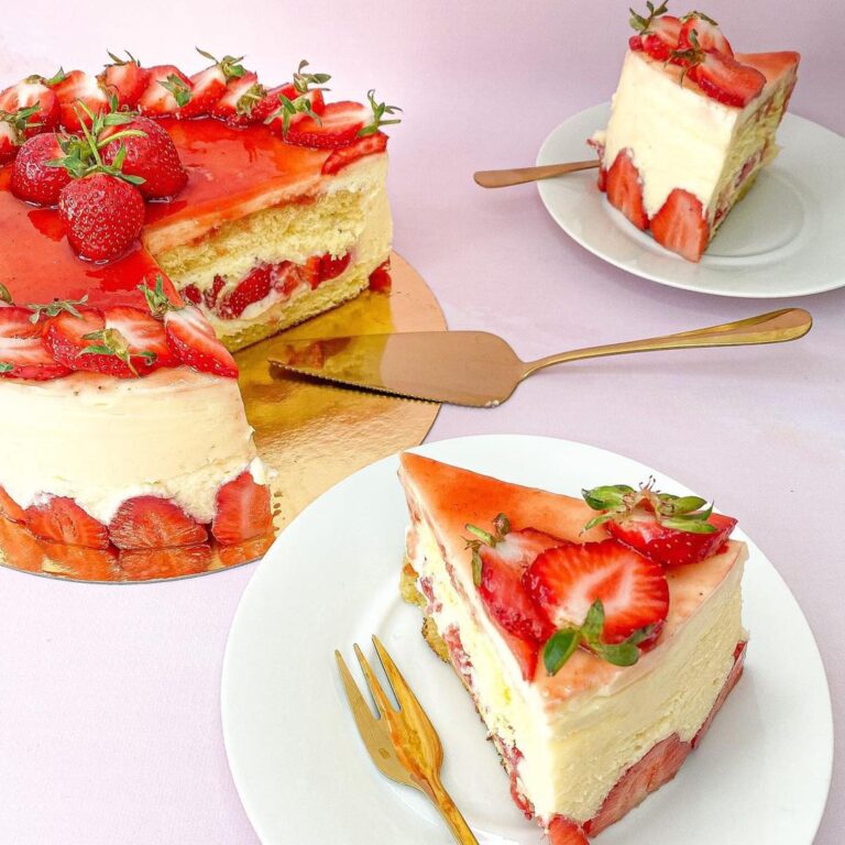 Fraisier à la crème diplomate Fraisier à la crème diplomate