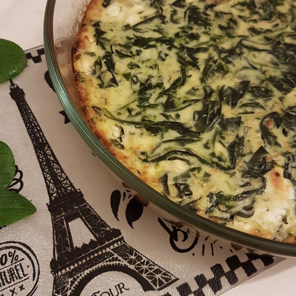 Quiche sans pâte épinards feta