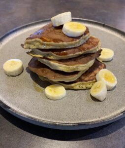 Pancakes legers a la banane