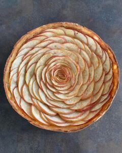 Tarte aux pommes et sa pâte allégée