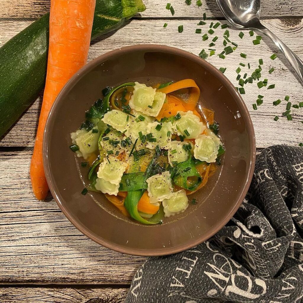 Ravioles carotte et courgette