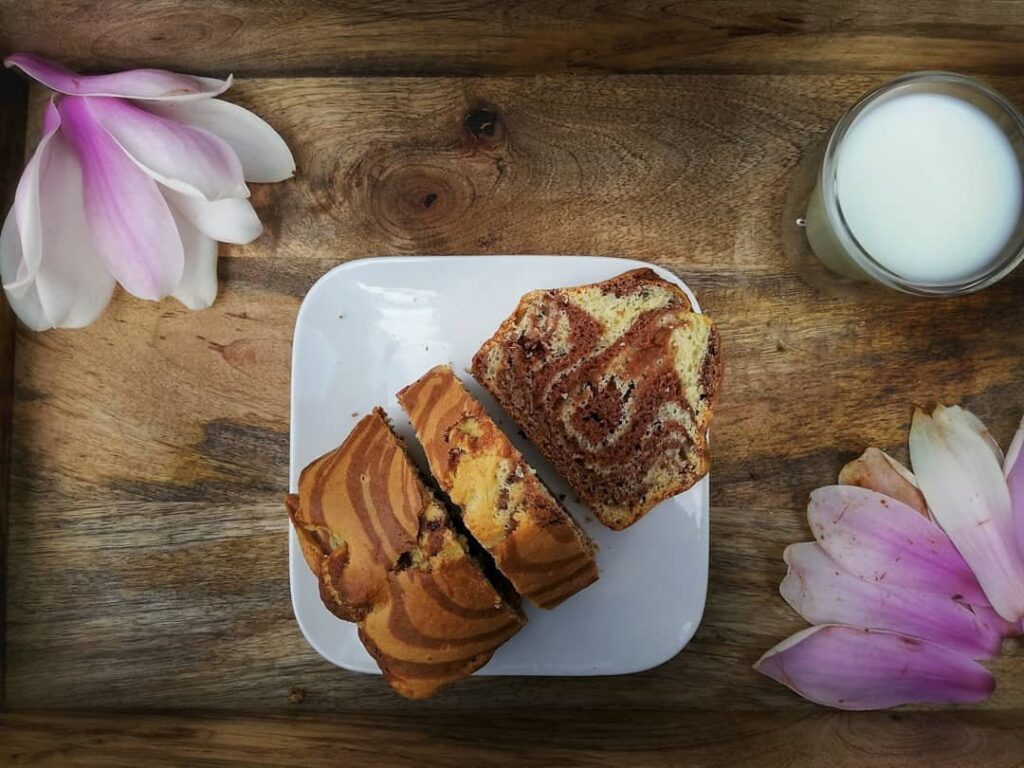 Gâteau au yaourt marbré de maman