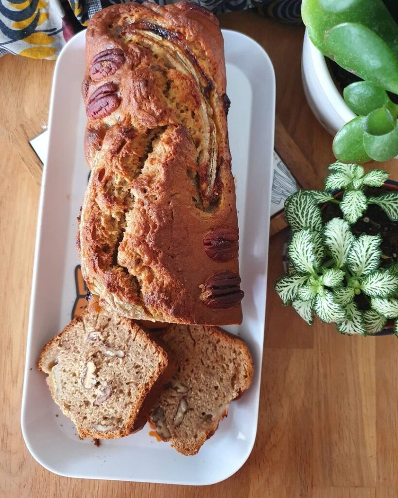 Banana bread aux noix et cannelle